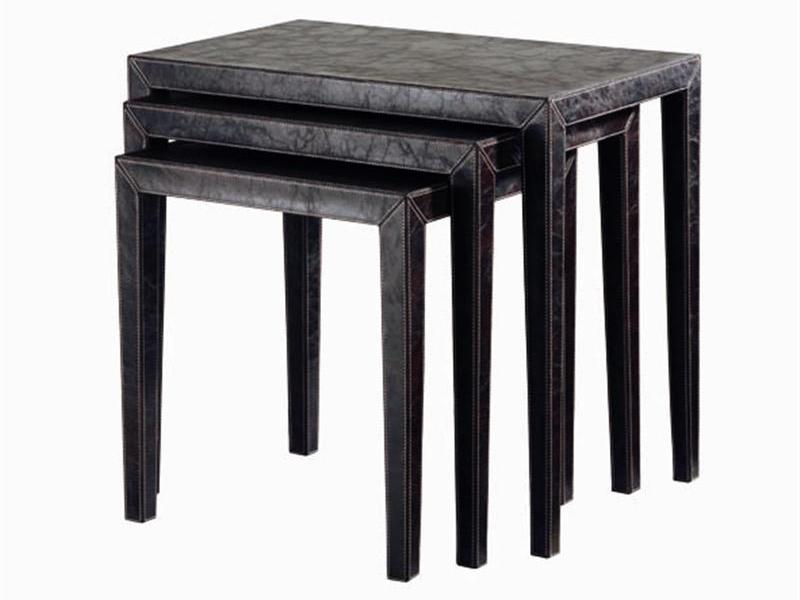 Z1002 Leather Nesting Table